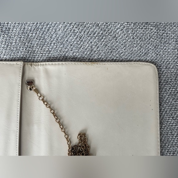 MMS Design Studio White Clutch with Intricate Cutouts - Picture 14 of 16